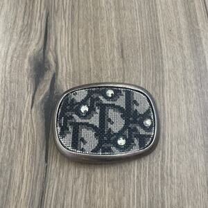 Remake Authentic DIOR Campus Land Used 3” Belt Buckle Upcycled Rhinestone